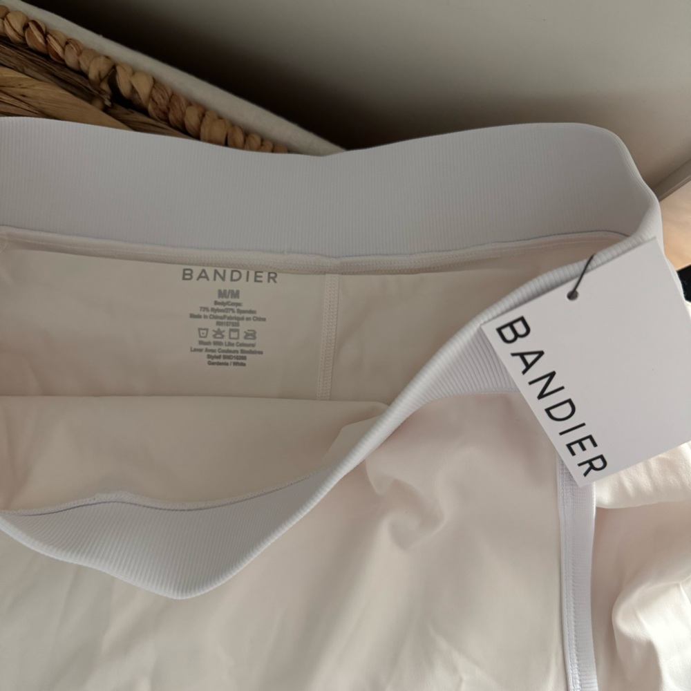 Bandier Aperitif Gardenia Sweetheart Corset Bra Pocket Skort Tennis Athleisure M - Picture 7 of 13